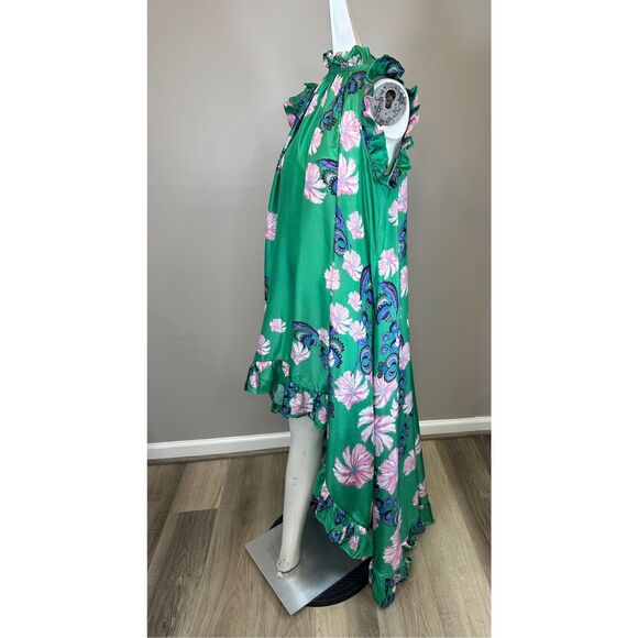 Cynthia Rowley Floral Silk Hi-Lo Dress Size XS $695 - Picture 5 of 10